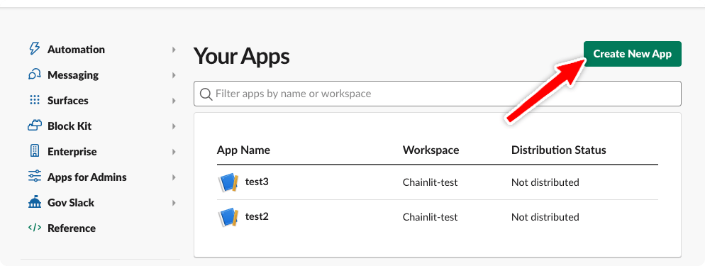 Chainlit App Slack - Chainlit