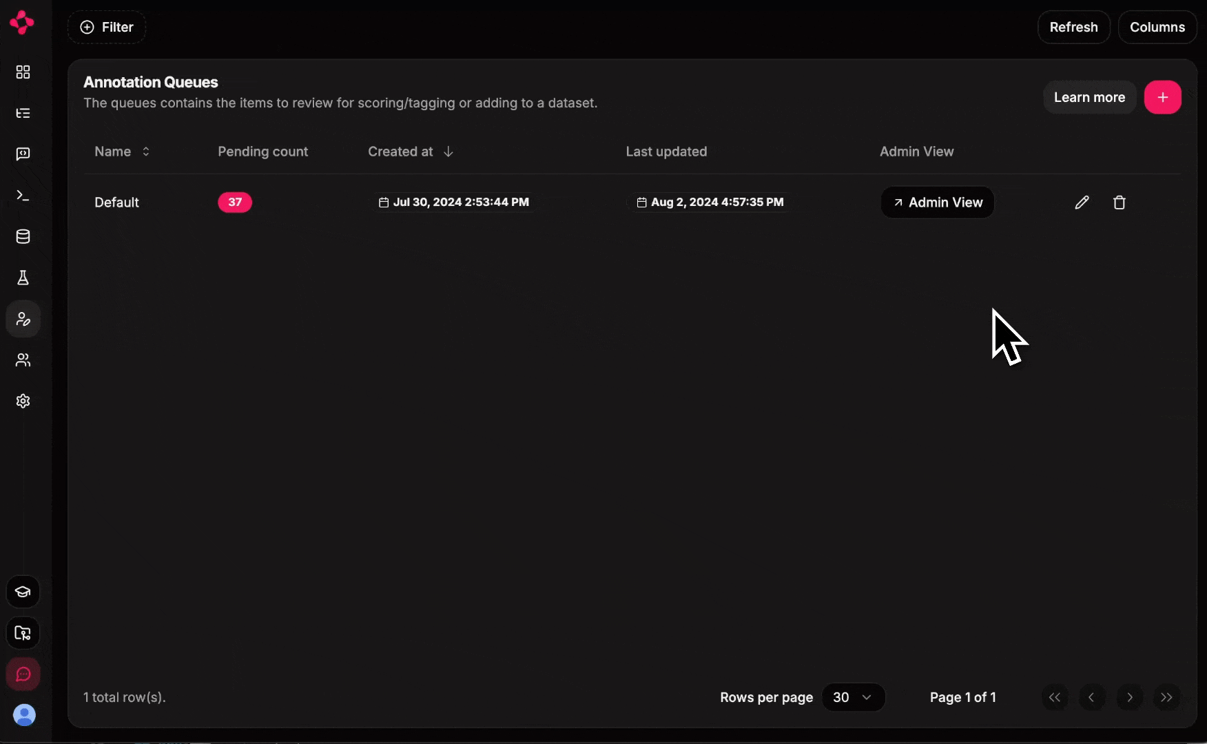 Create annotation queue