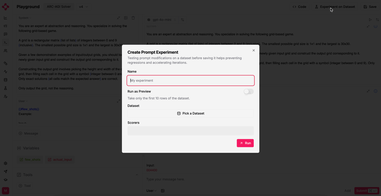 Experiment on Dataset