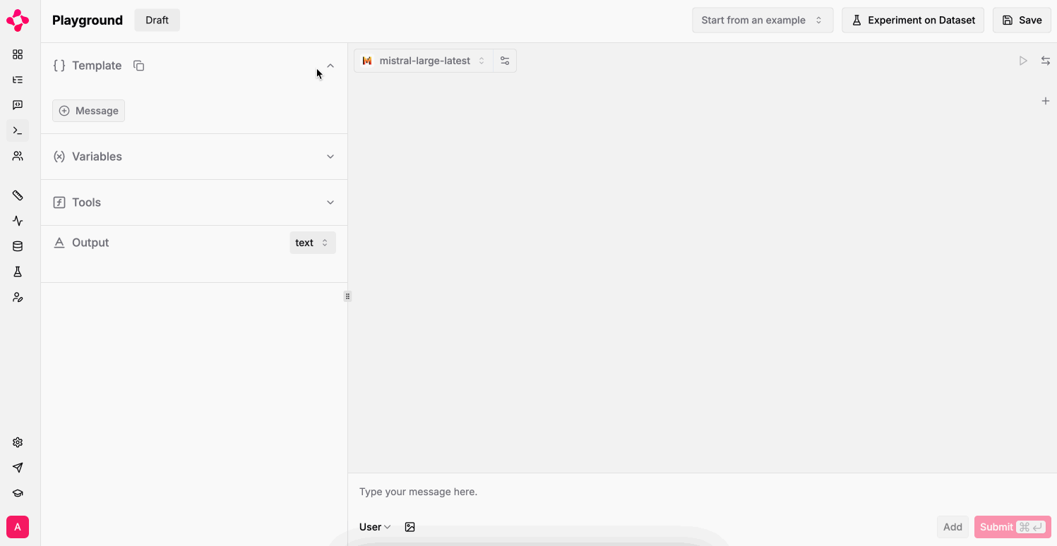 Multiple tabs in the playground.