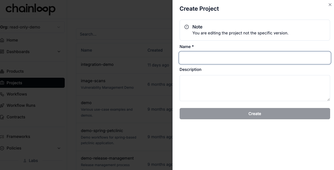 Create Project