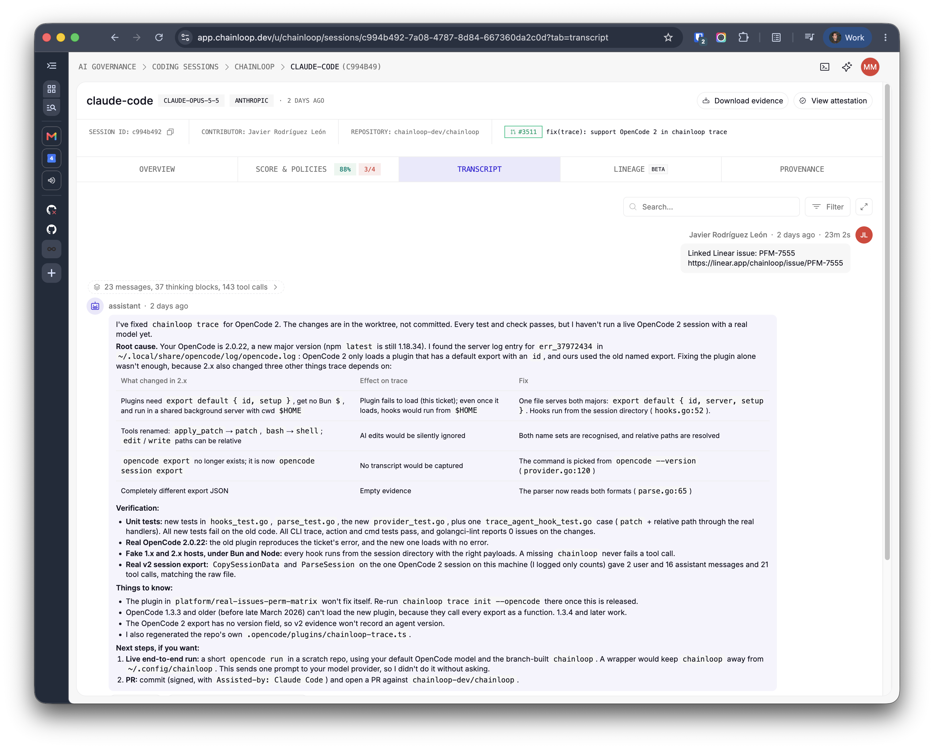 AI Coding Session Transcript