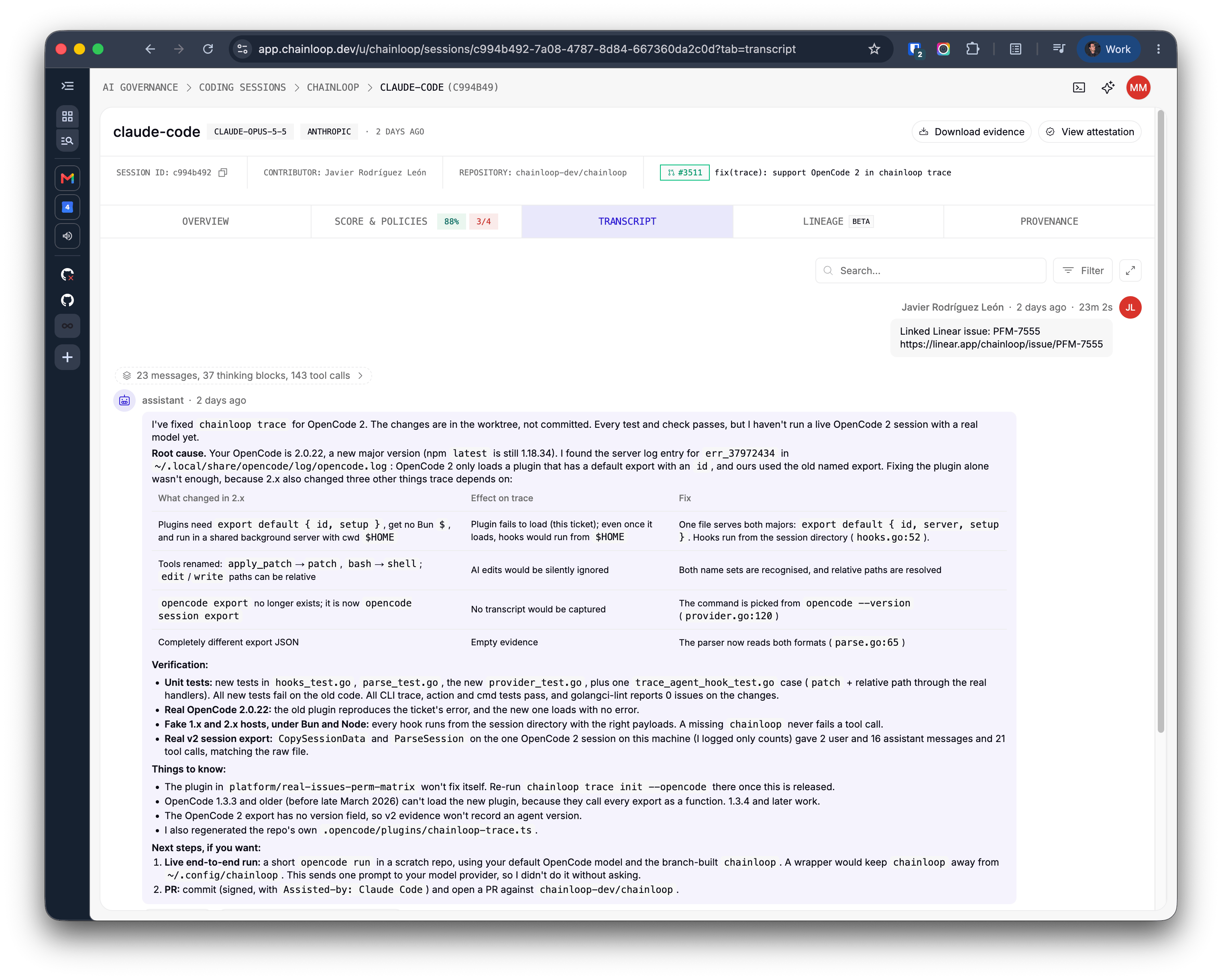 AI Coding Session Transcript