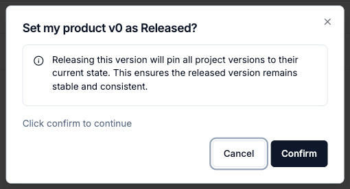 Product release