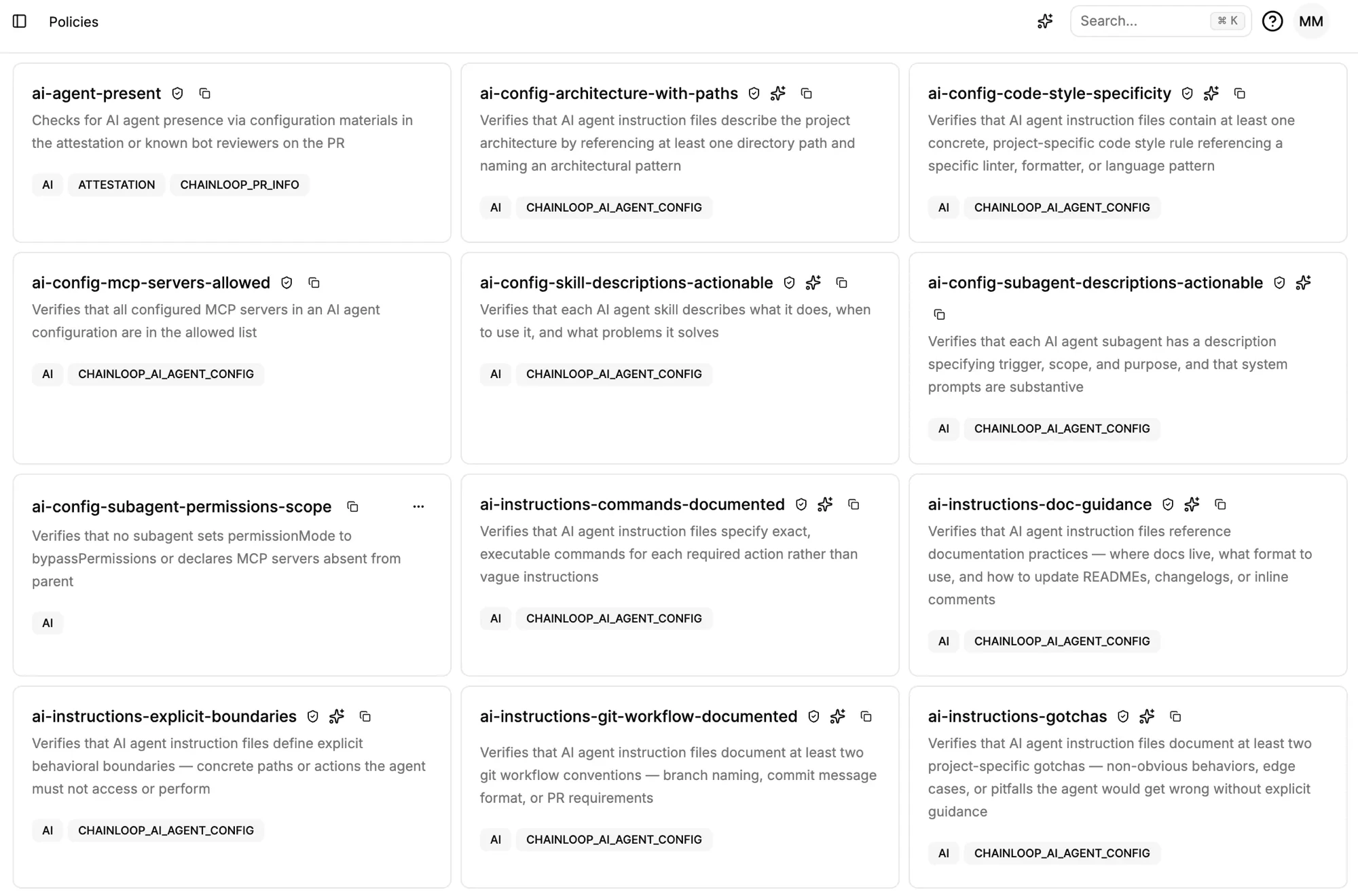 AI Agent Governance Policies