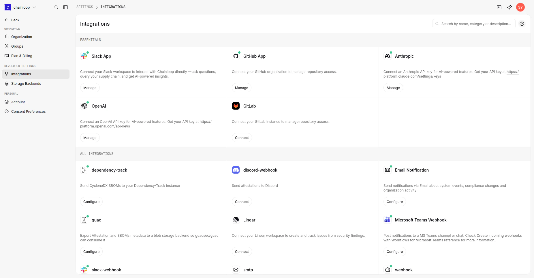 Integrations