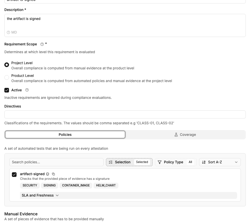 Coverage live preview