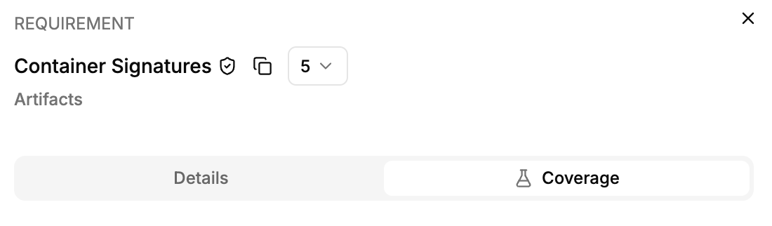 Requirement Coverage overview