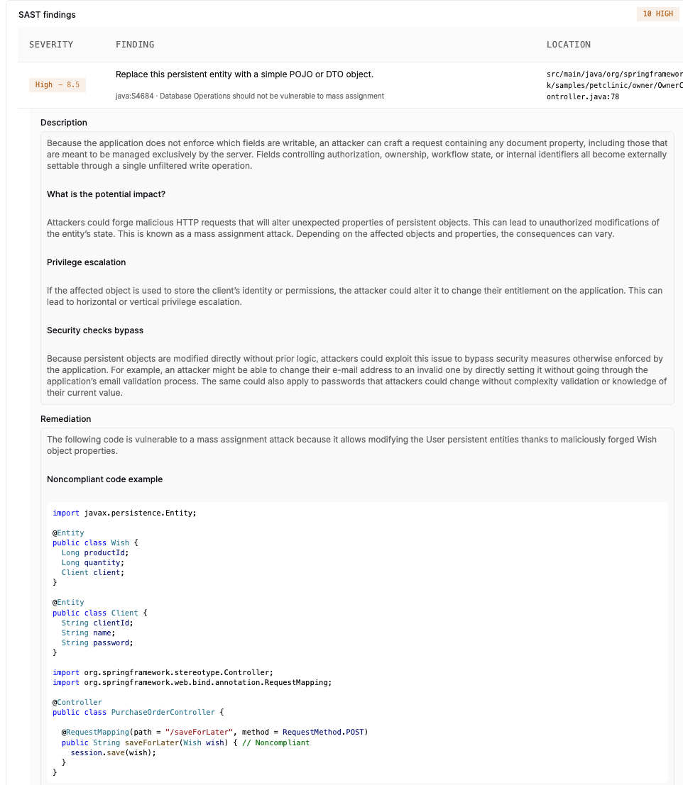 SAST Evidence Viewer
