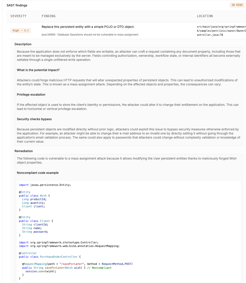 SAST Evidence Viewer