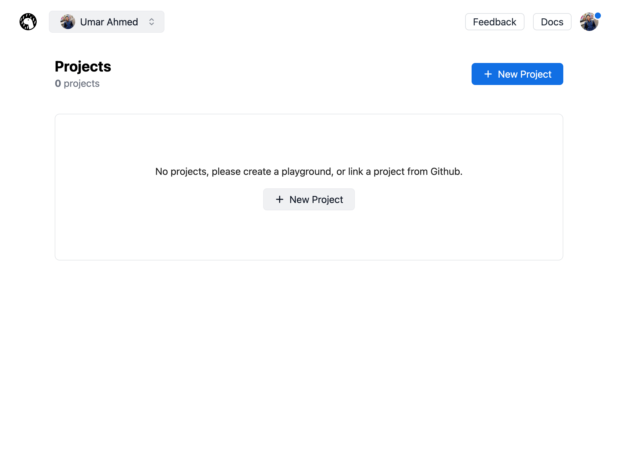 Create a new Deno Deploy project