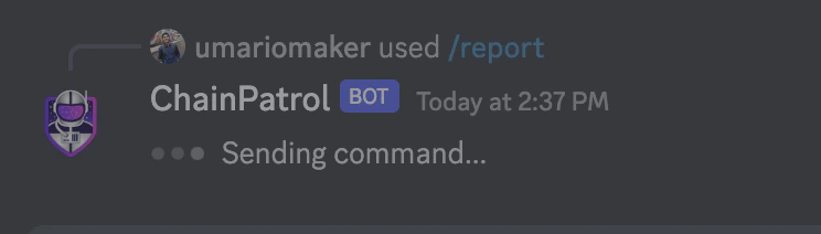 Loading of the ChainPatrol Discord bot