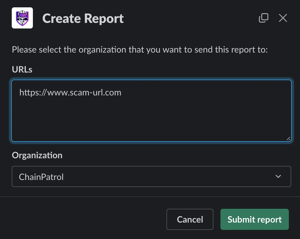 Report Modal