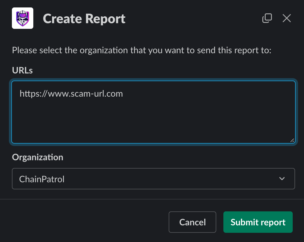 Report Modal