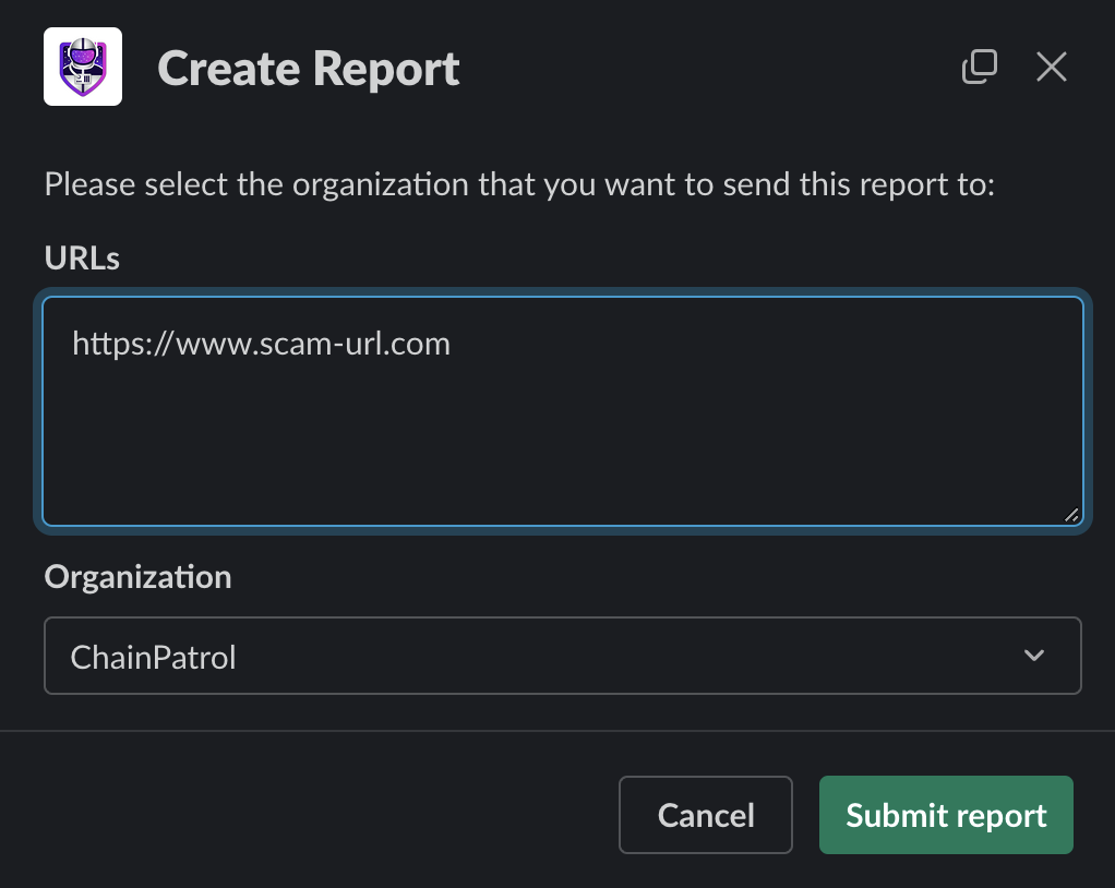 Report Modal