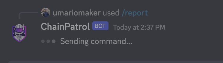 Loading of the ChainPatrol Discord bot