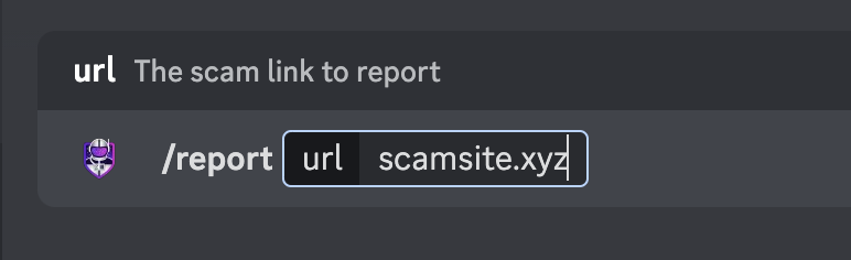 Example of using the ChainPatrol Discord bot