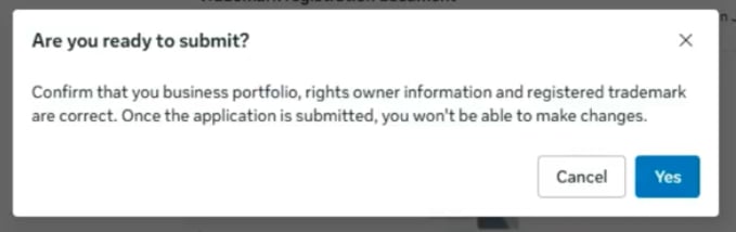 Confirm submission