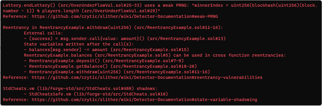 High-level risks example