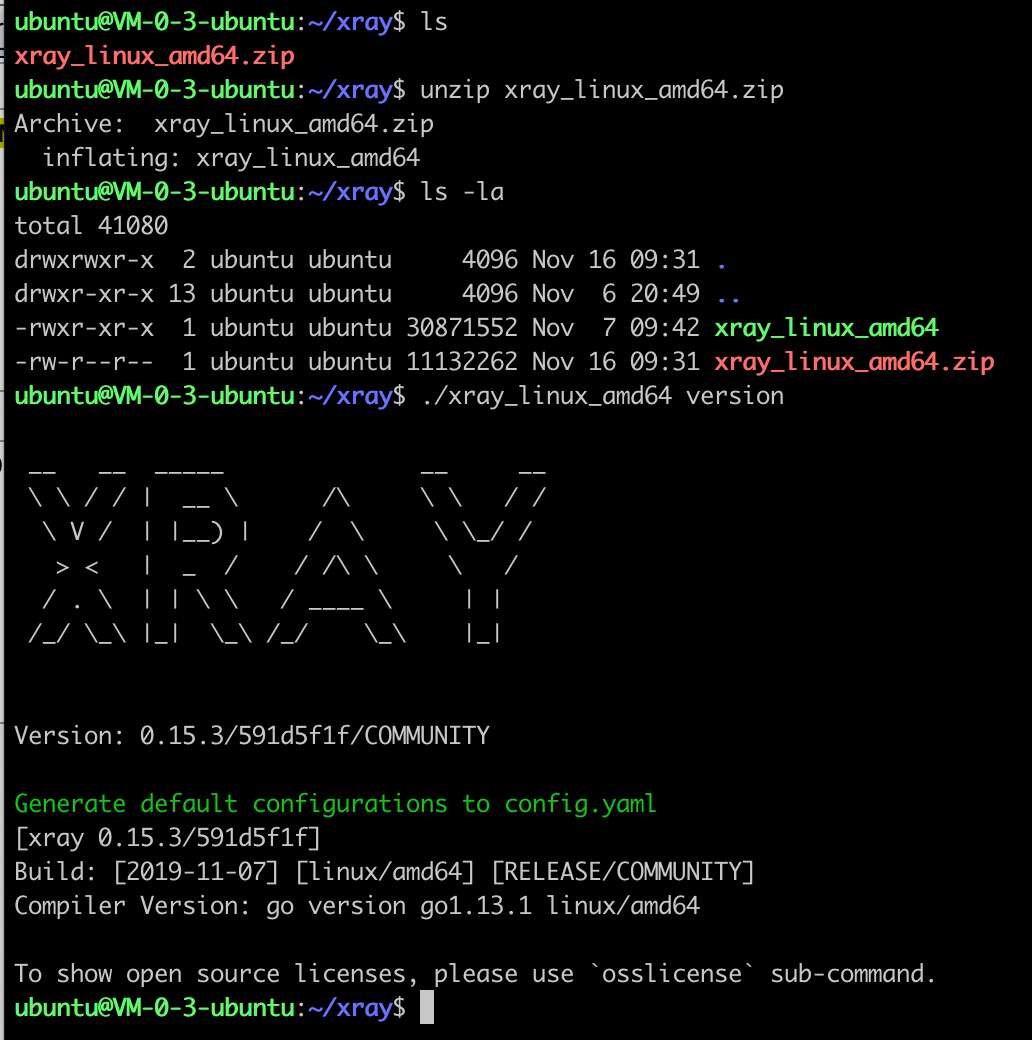 Linux Sam Ray 快速开始 - xray Documentation
