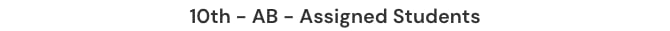 Assigned Students dialog title for a section.