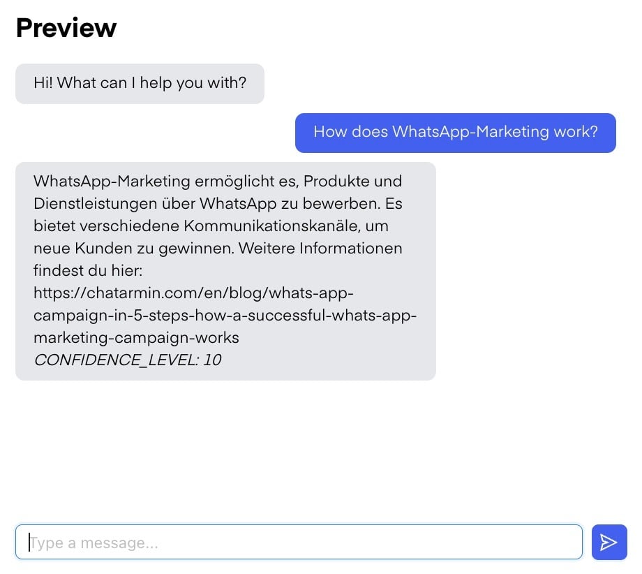 Chatarmin help center image