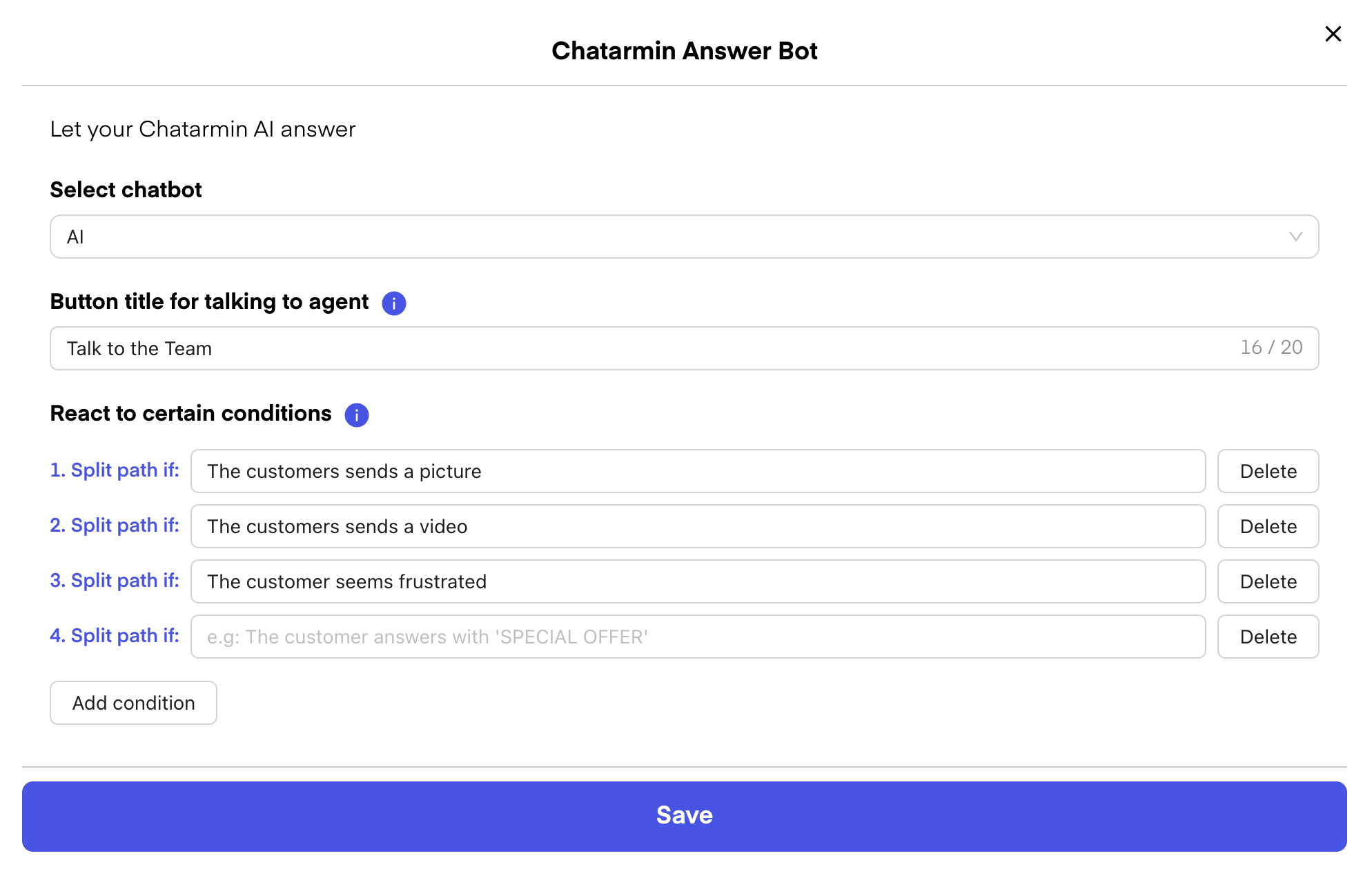 Chatarmin help center image