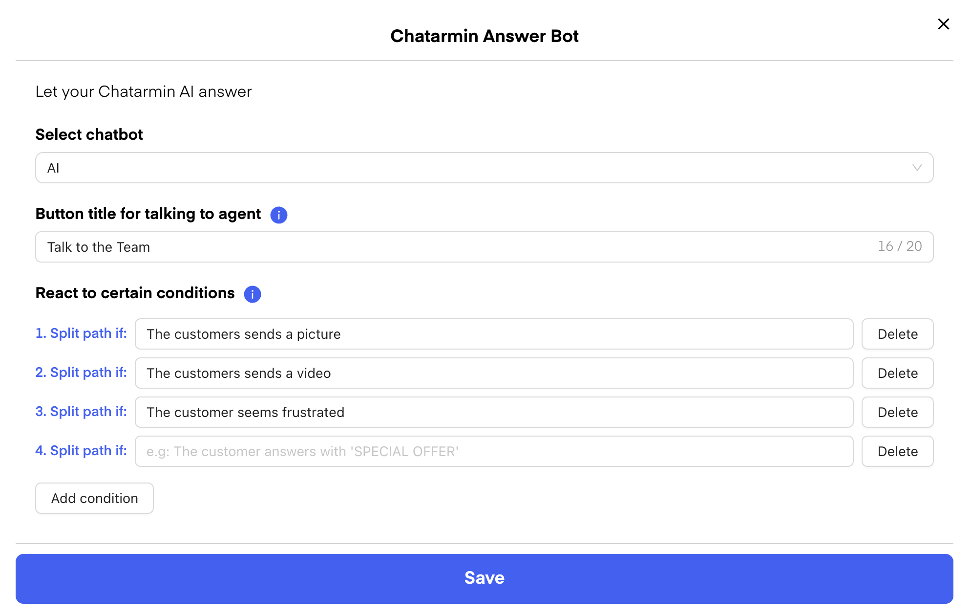 Chatarmin help center image