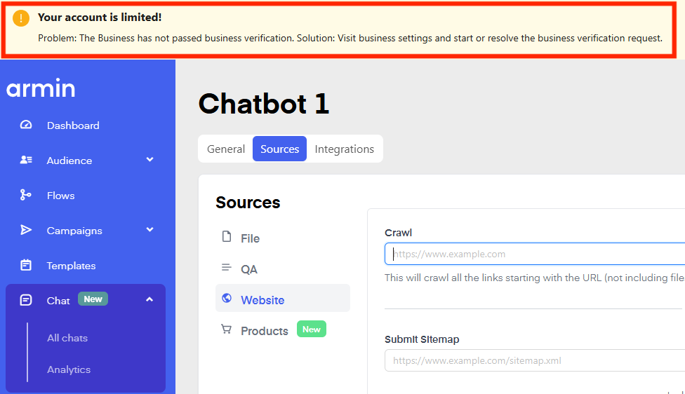 Chatarmin help center image