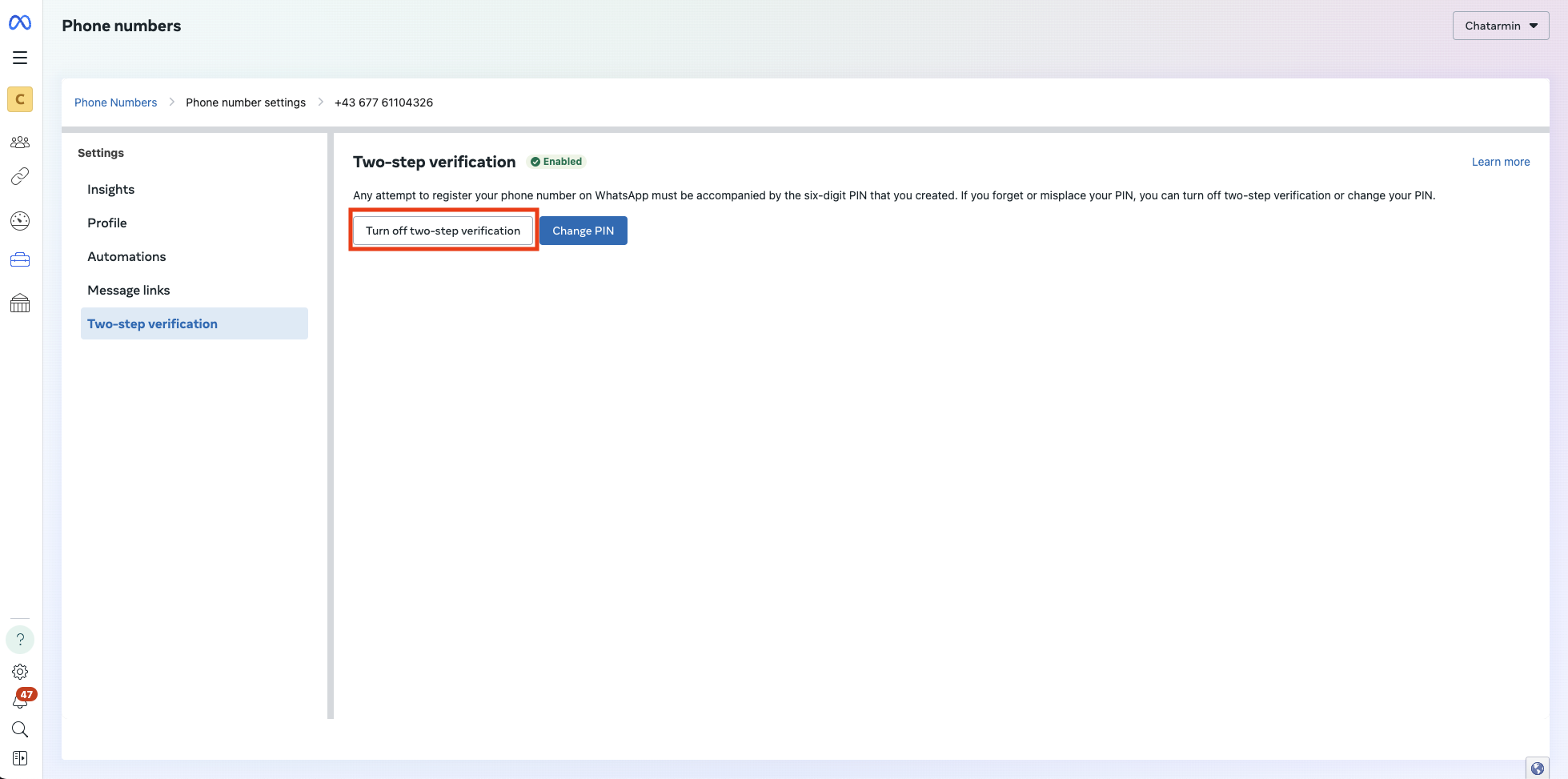 Chatarmin help center image