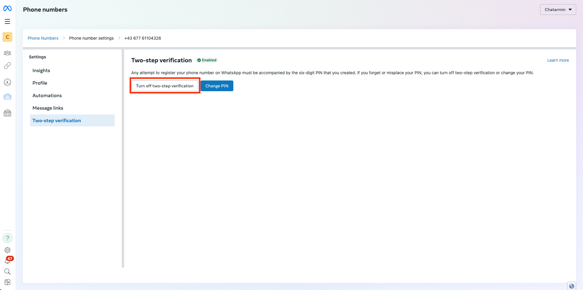 Chatarmin help center image