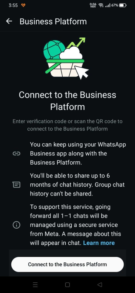 In der WhatsApp Business App mit der Business Platform verbinden