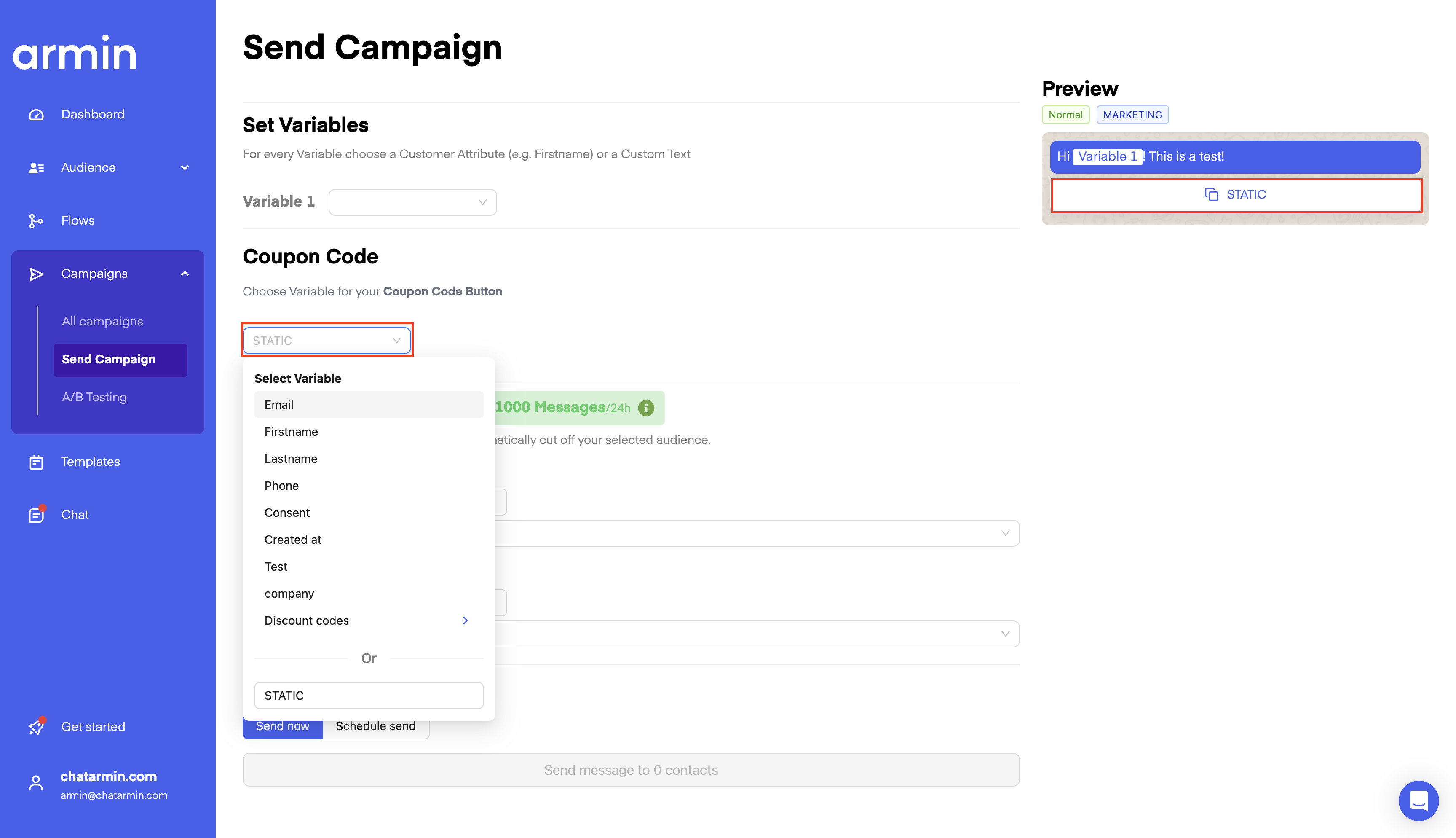 Chatarmin help center image