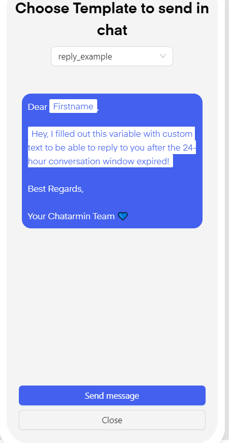 Chatarmin help center image