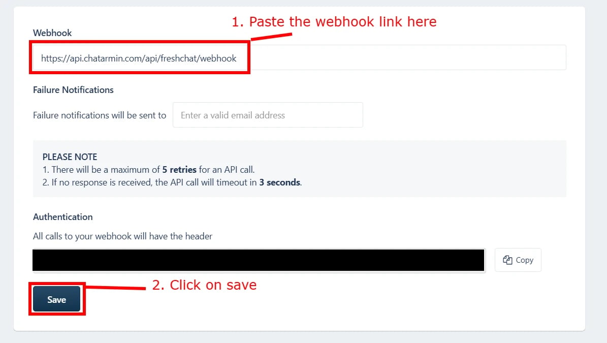 freshchat webhook integration setup 2