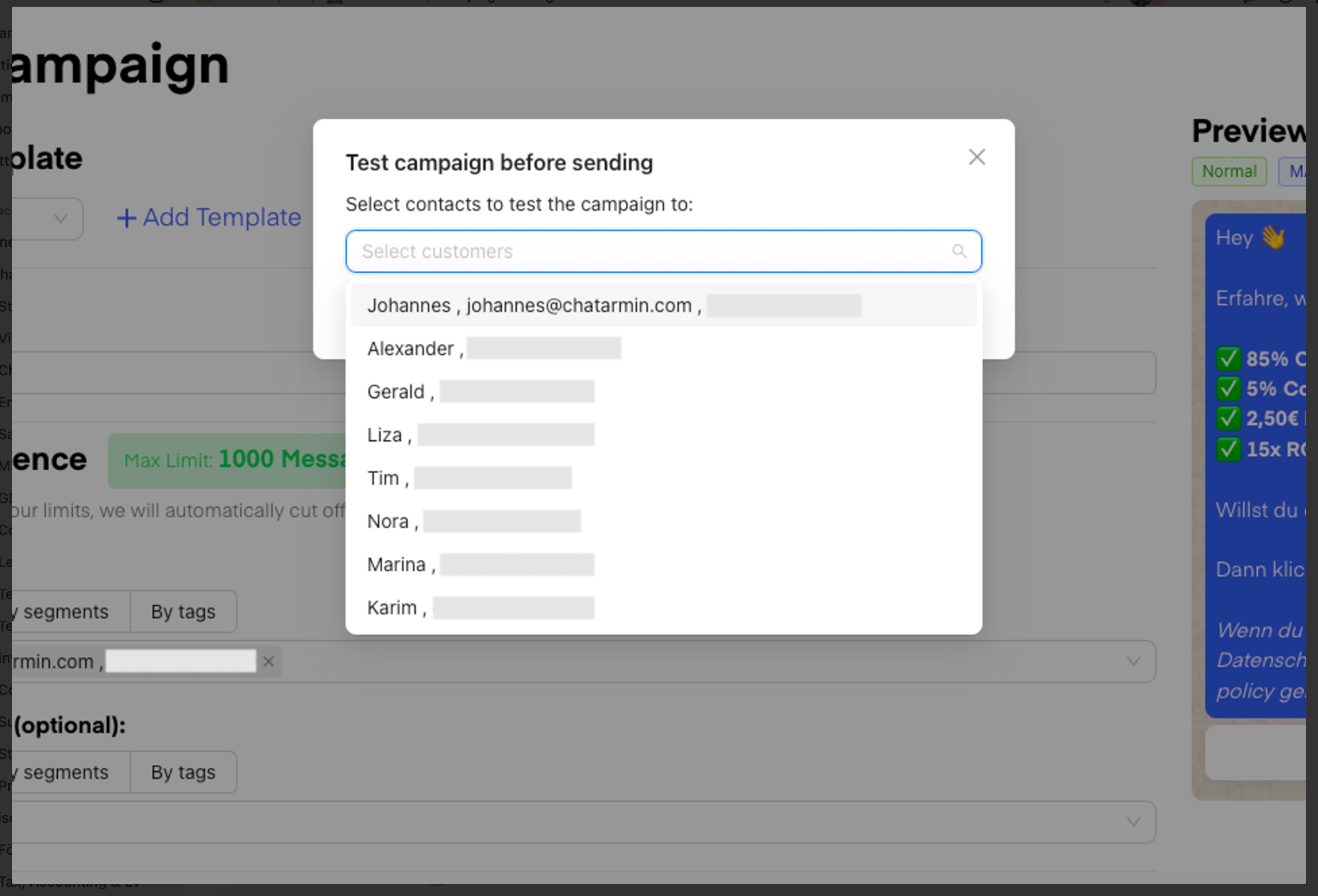 Chatarmin help center image