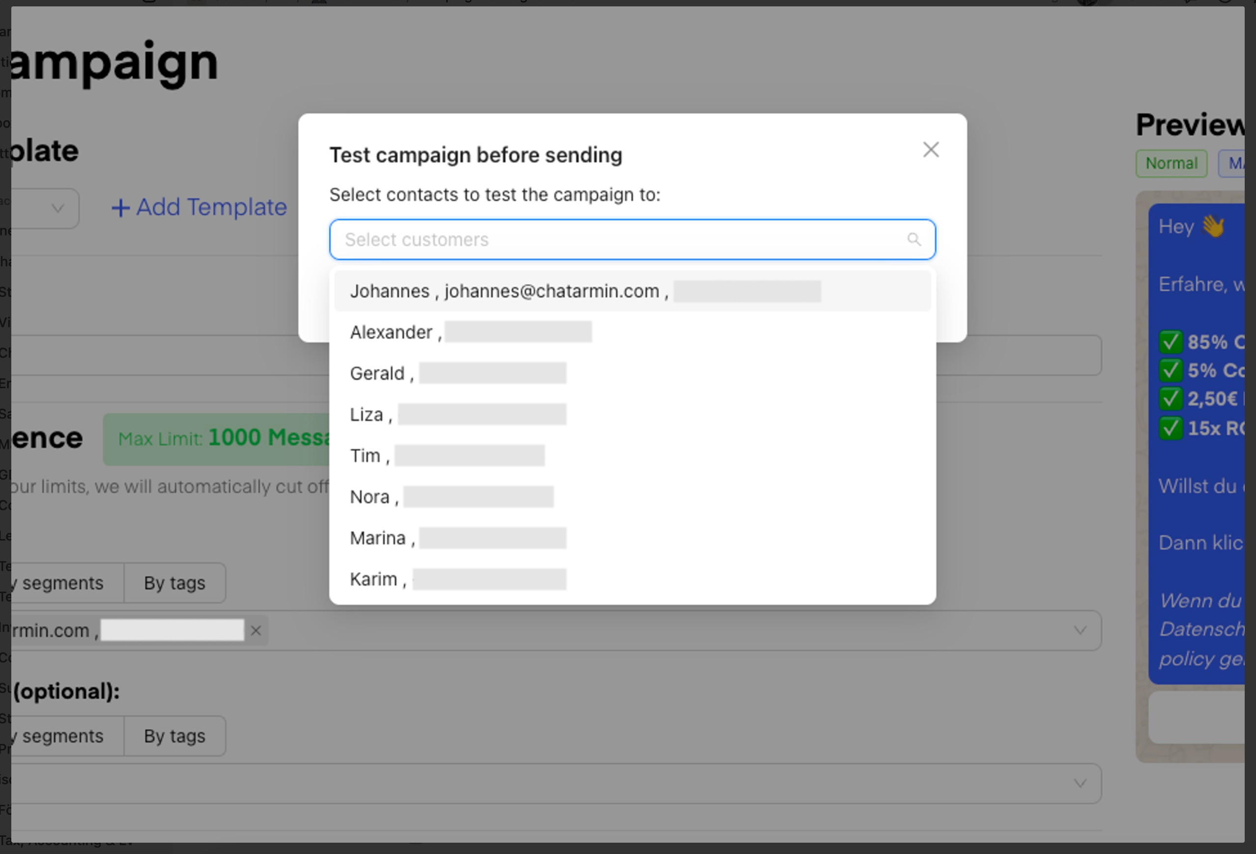 Chatarmin help center image