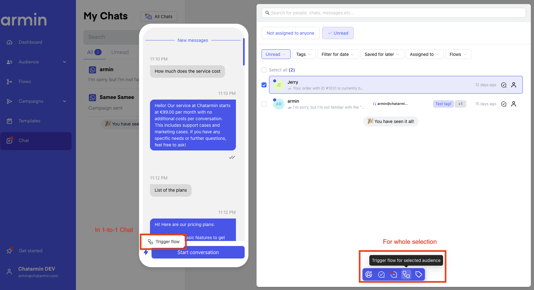 Chatarmin help center image