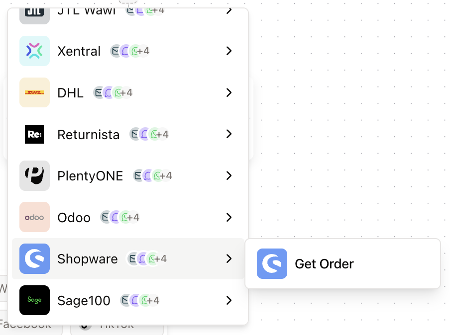 Shopware Get Order Workflow Node Shopware Get Order Workflow Node