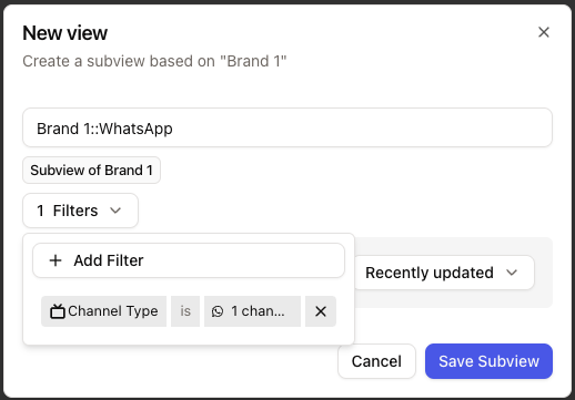 Create Sub View Pn