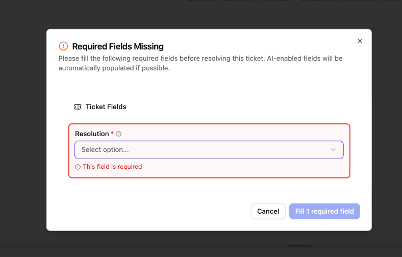 Validation dialog blocking resolution