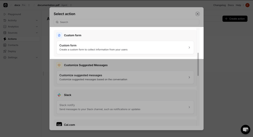 Castrom Form Client-Side Custom Forms - Chatbase