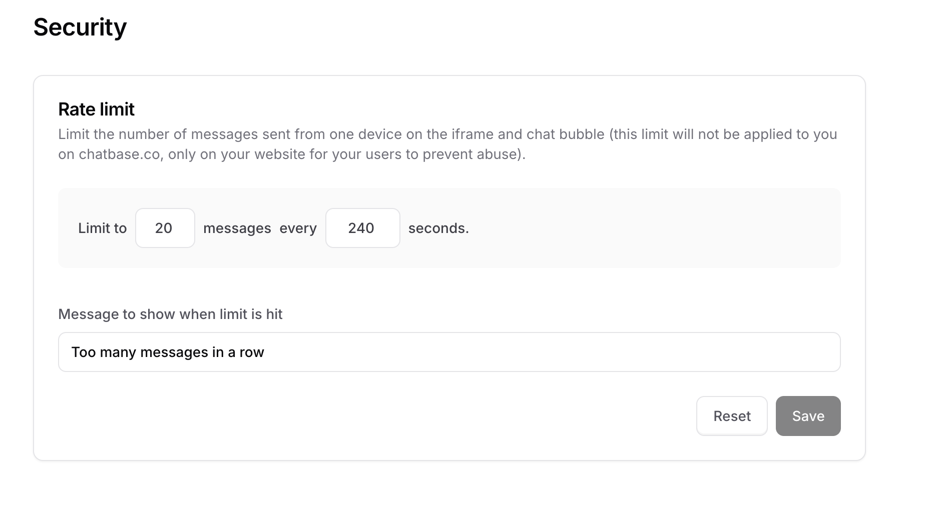 Chatbase Embed Code Example