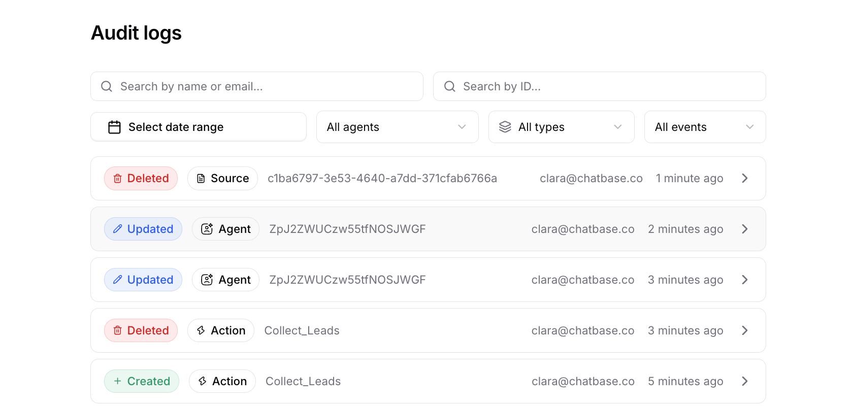 Workspace Settings API Keys