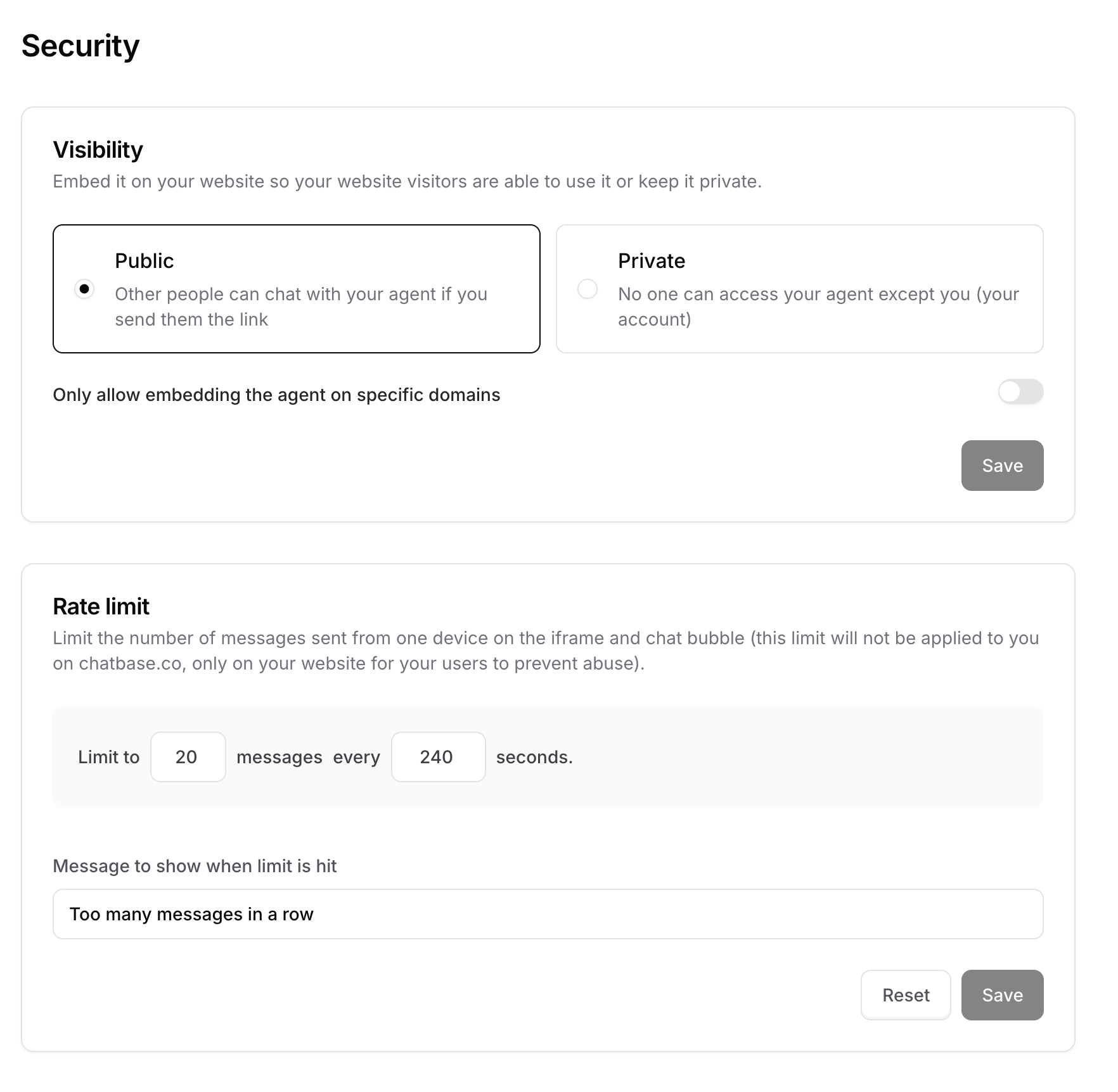 Chatbase Embed Code Example