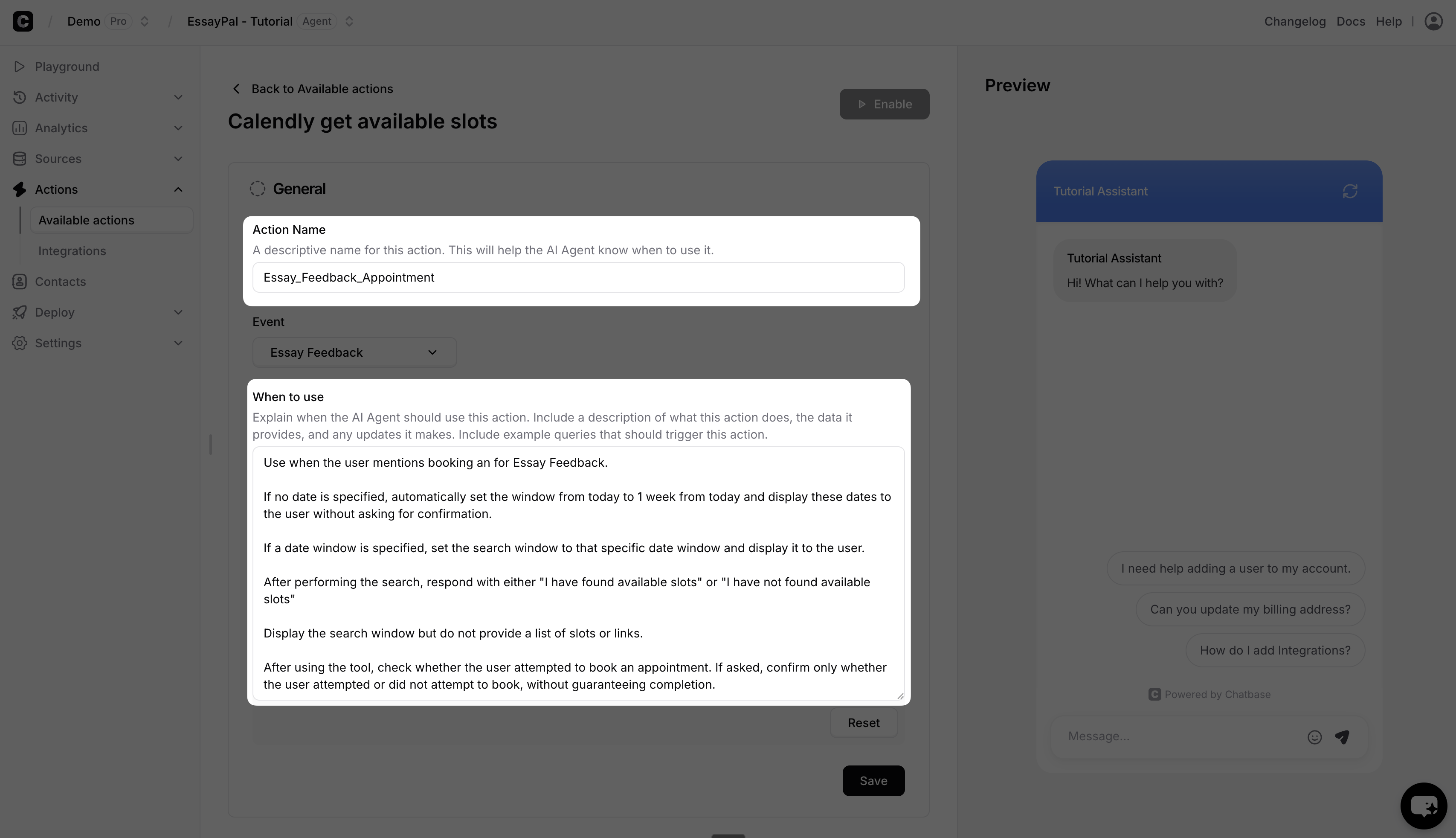 Chatbase Embed Code Example