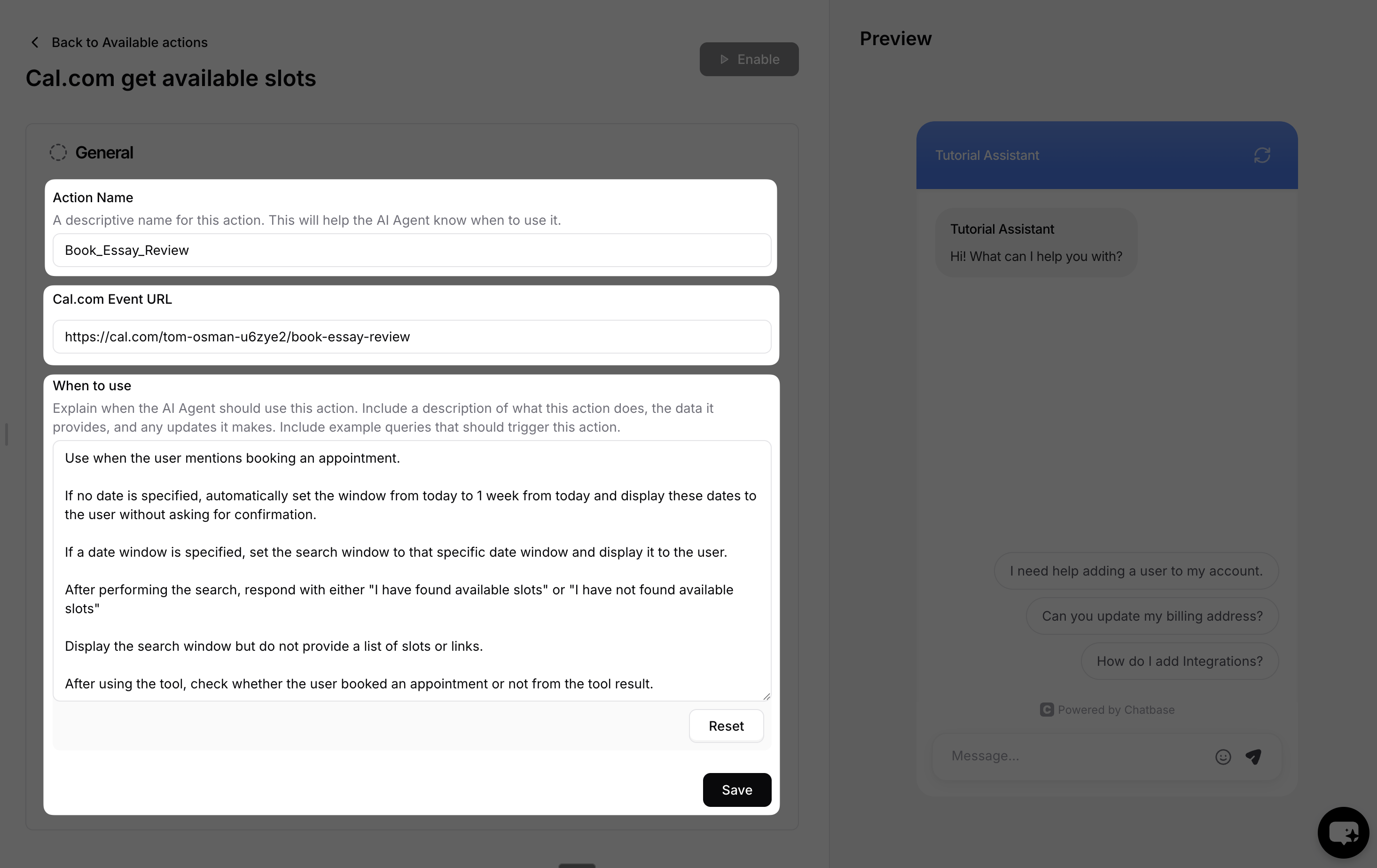 Chatbase Embed Code Example