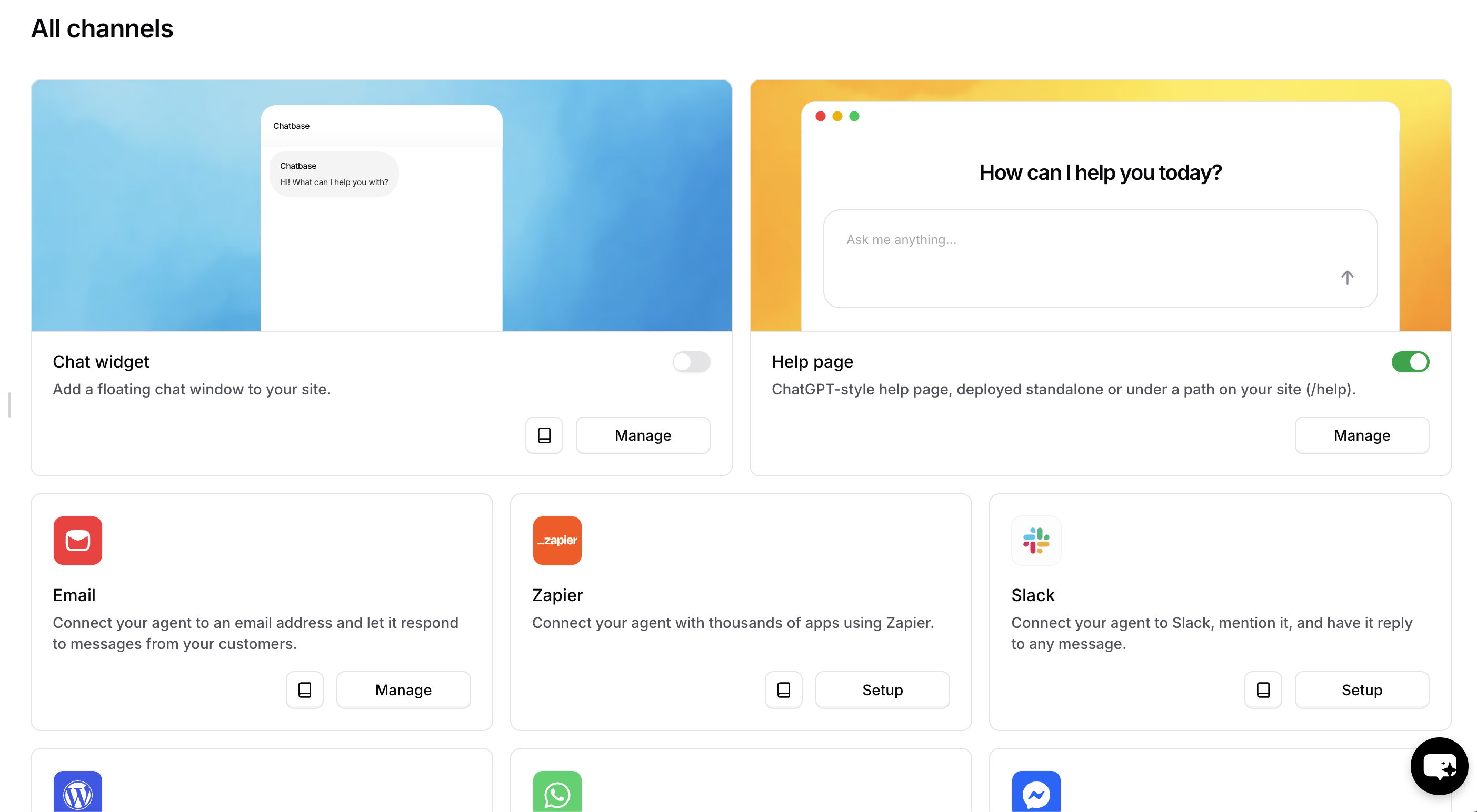 Email integration navigation