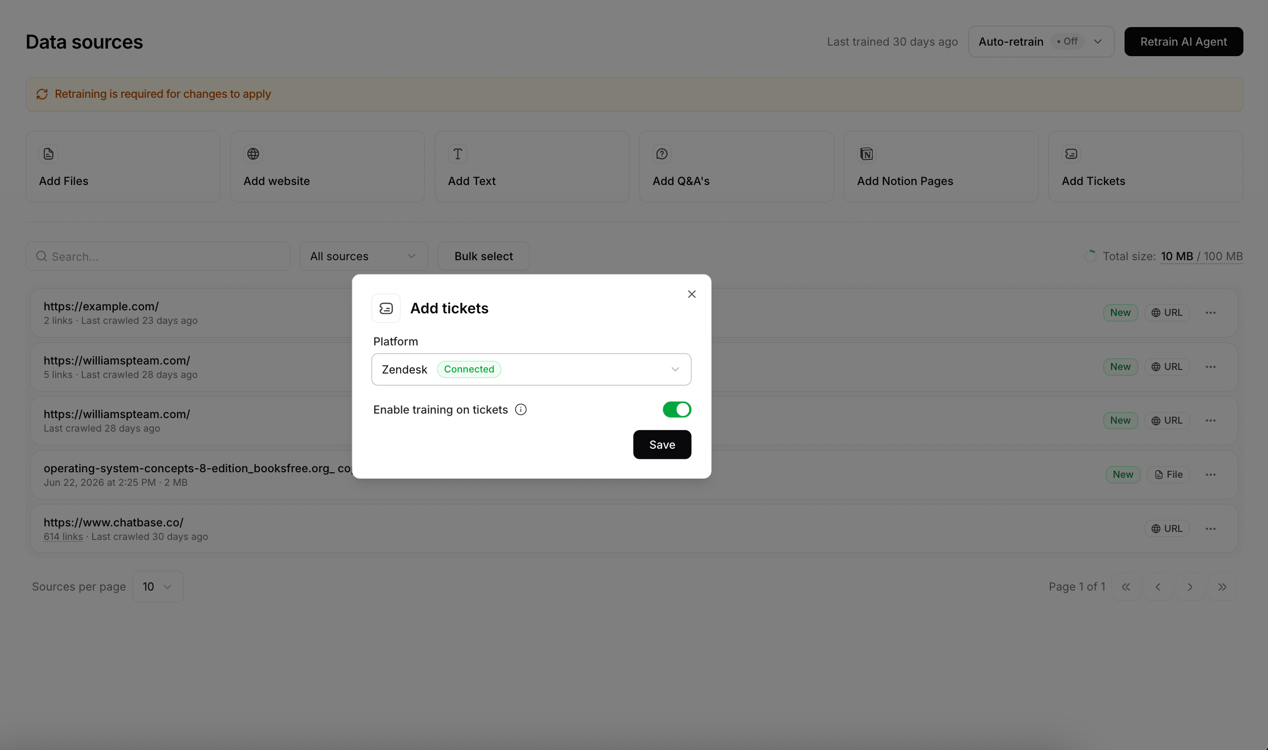 Integration Prompt for Zendesk/Salesforce