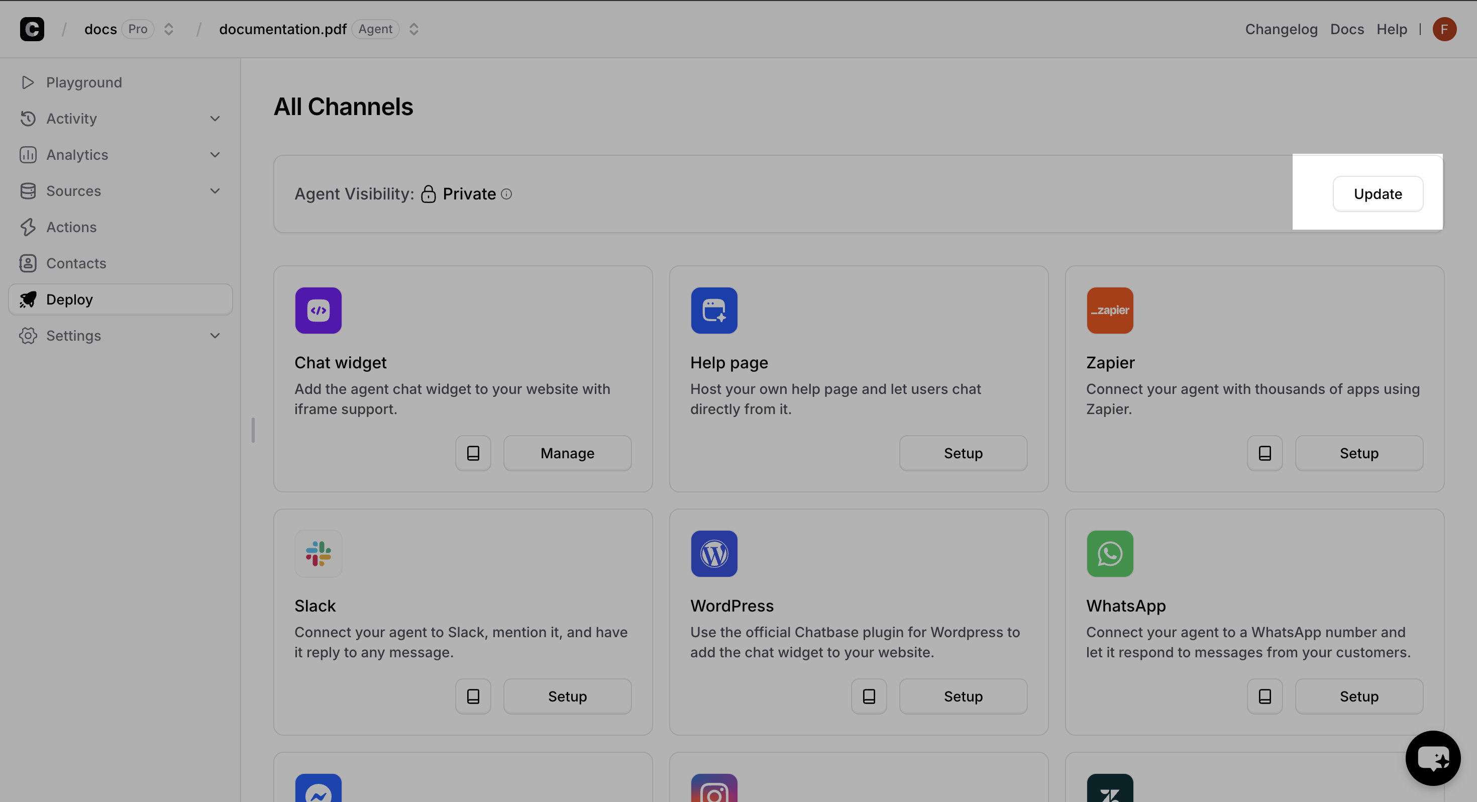 Deploy tab with Make Public button highlighted